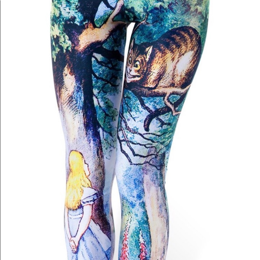 Blackmilk leggings XS Cheshire Cat